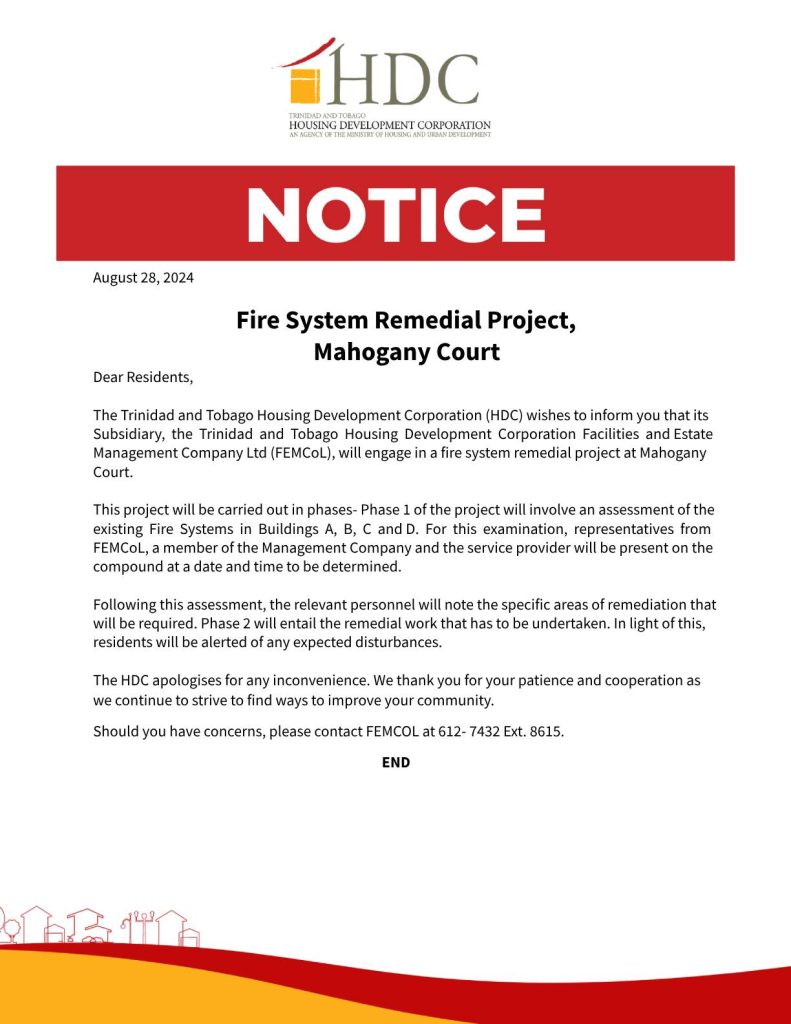 Fire system remedial project - Mahogany Court